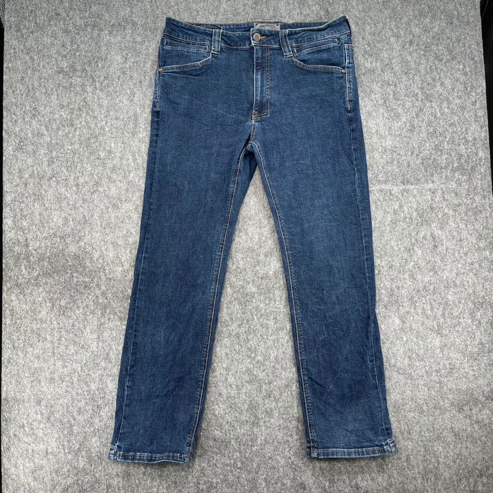 LAPG Jeans Mens 32x30 Terran Flex TacticalBlue Dark Wash Straight Leg Stretch